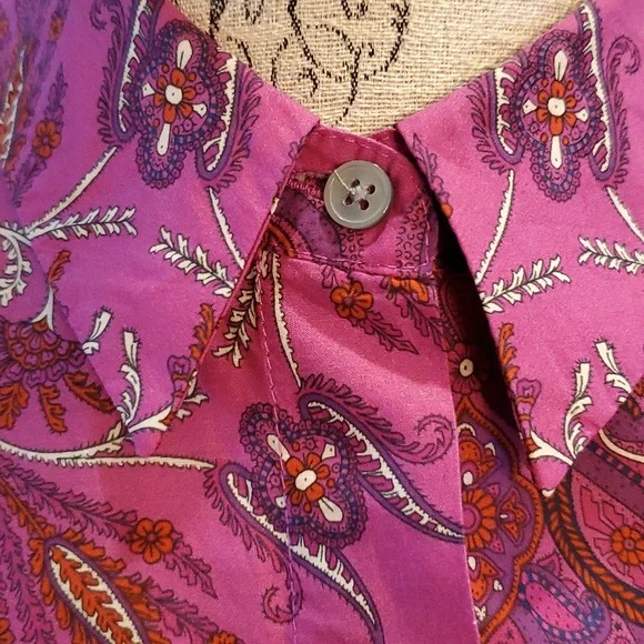 J Crew Re-Imagined Liberty Fabric Paisley Puff Sleeve Shirt - Picture 7 of 13